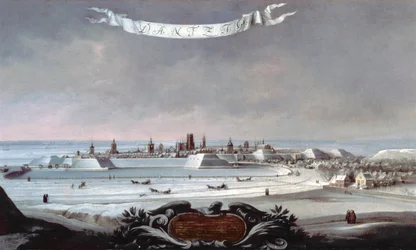 Ansicht von Danzig (Gdansk) im Winter